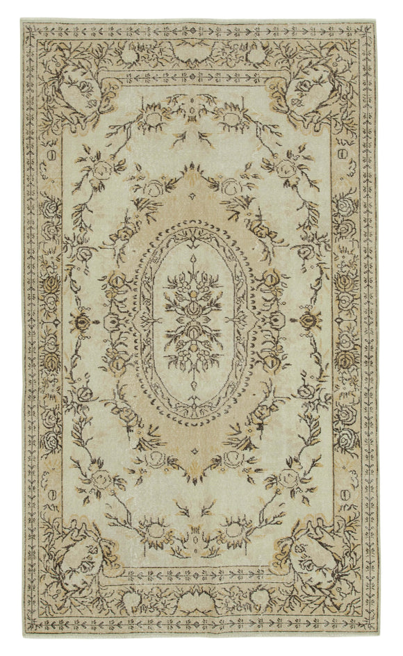 5' 3'' x 8' 11'' Handmade Turkish Vintage Rug