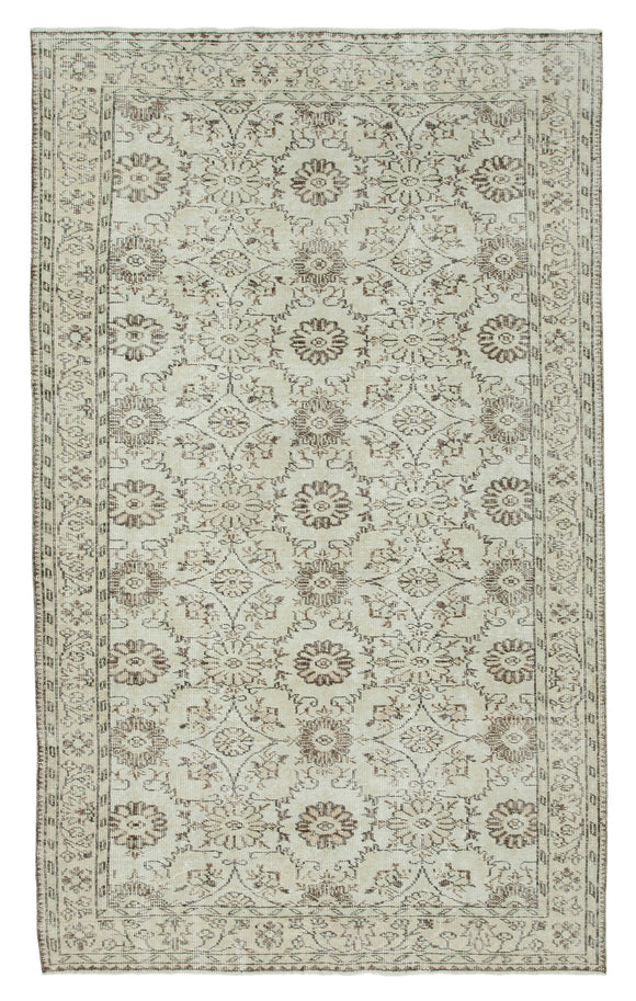 6' 2'' x 10' 1'' Handmade Turkish Vintage Rug