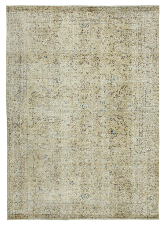 6' 8'' x 9' 2'' Handmade Turkish Vintage Rug