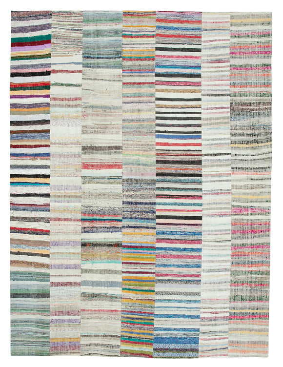 10' 1'' x 13' 5'' Handmade Kilim Patchwork Rug