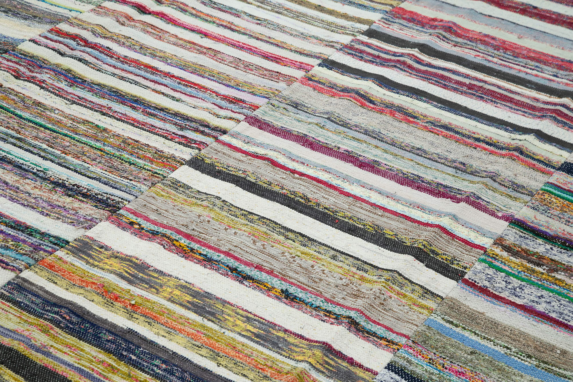 9x12 Unique Patchwork Rugs – Turkish Rag Rugs - 37053