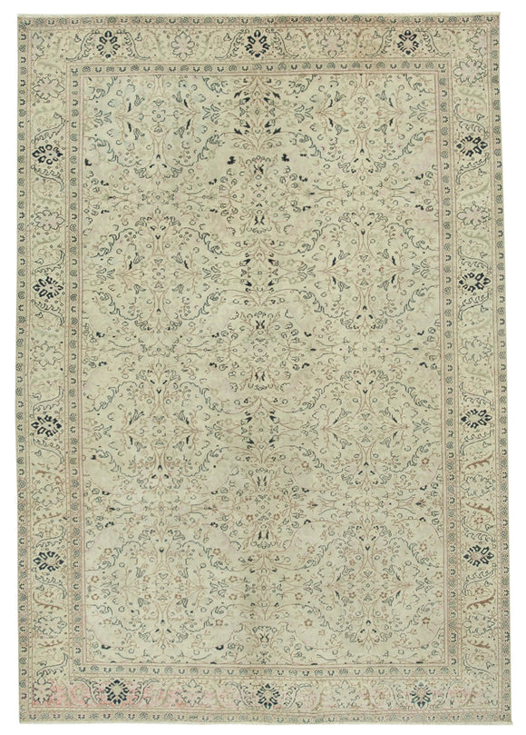 6' 3'' x 9' 3'' Turkish Vintage Hand-Knotted Rug