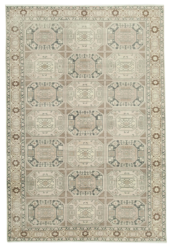 6' 5'' x 9' 7'' Turkish Vintage Hand-Knotted Rug
