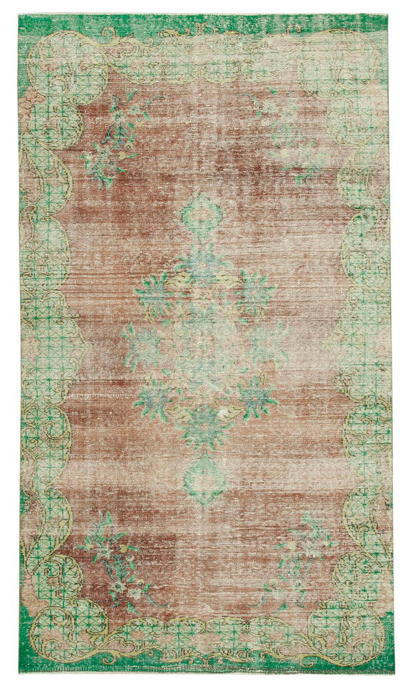 5' 5'' x 9' 5'' Distressed Vintage Rug