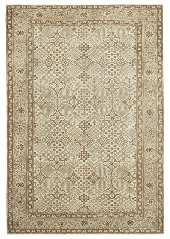 4' 9'' x 7' 2'' Turkish Vintage Hand-Knotted Rug