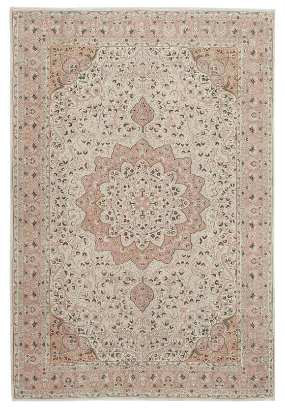 6' 11'' x 10' 3'' Turkish Vintage Hand-Knotted Rug