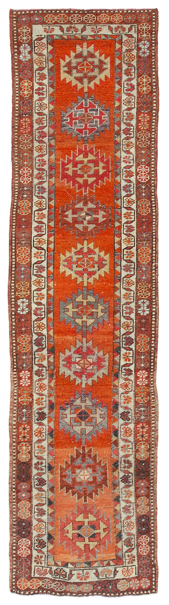 3' 1'' x 12' 3'' Handmade Runner Rug