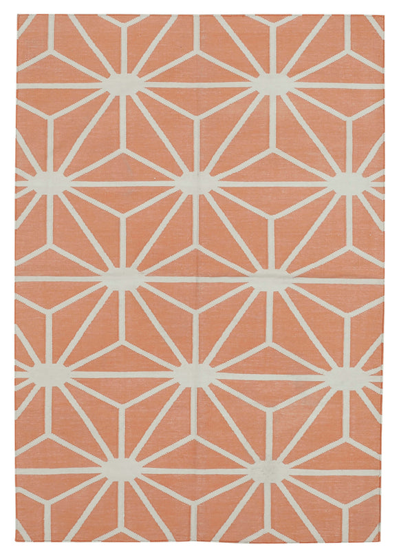 3' 8'' x 5' 5'' Flatweave Dhurrie Rug
