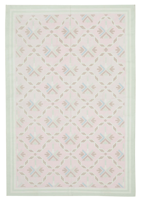 6' 2'' x 9' 3'' Flatweave Dhurrie Rug