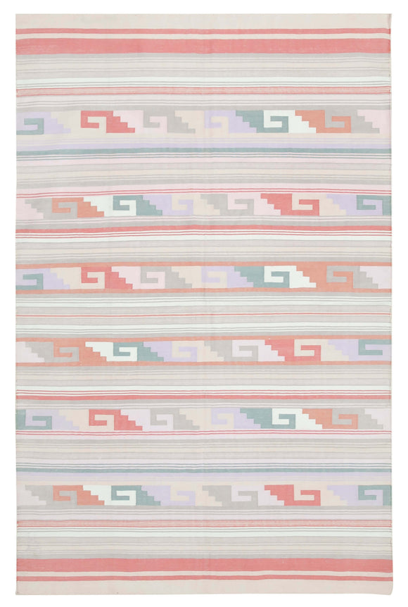 5' 10'' x 9' 1'' Flatweave Dhurrie Rug