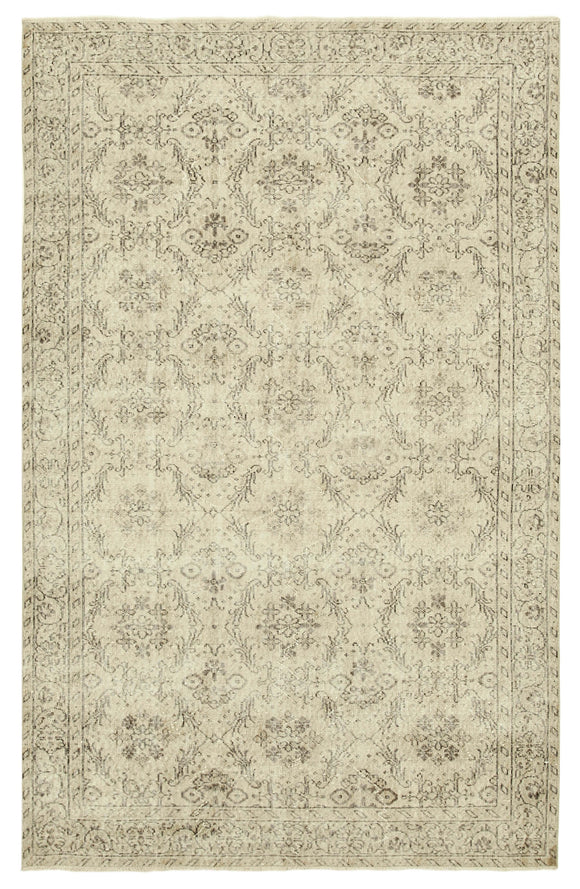 6' 1'' x 9' 6'' Handmade Turkish Vintage Rug