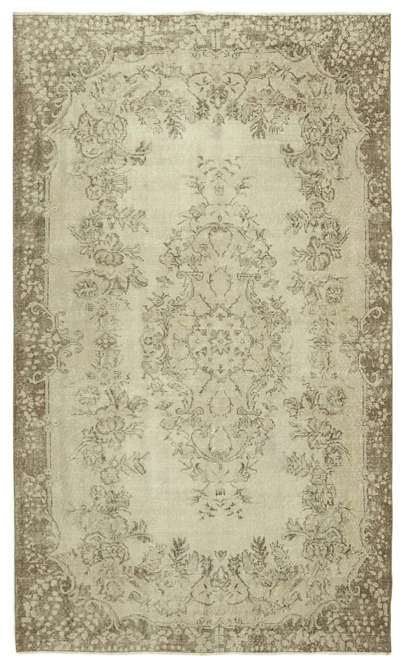 5' 10'' x 9' 10'' Handmade Turkish Vintage Rug