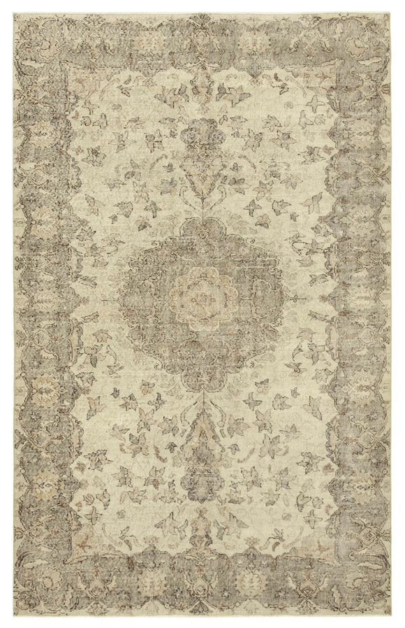 6' 2'' x 9' 10'' Handmade Turkish Vintage Rug