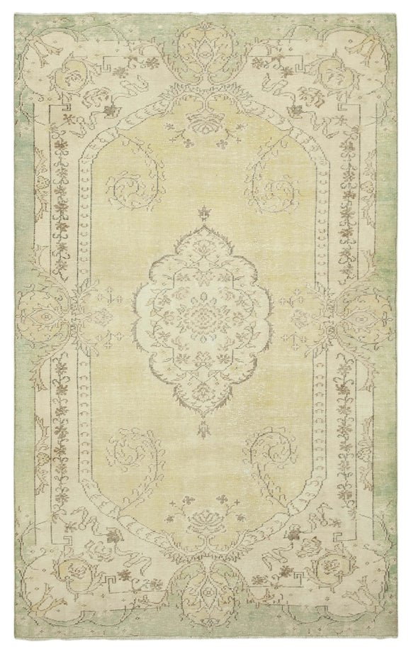 6' 1'' x 10' 3'' Hand-Knotted Turkish Vintage Rug