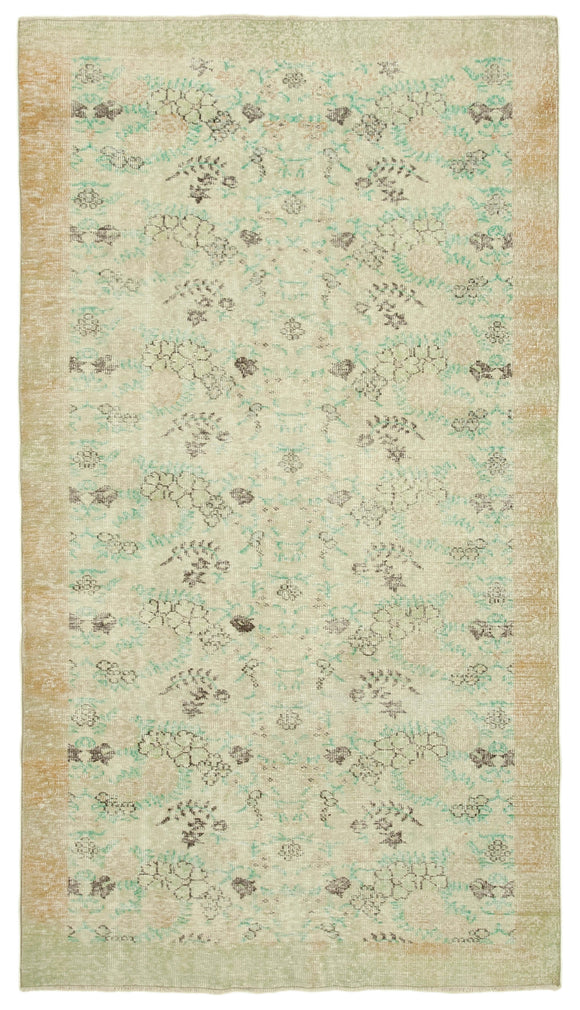 5' 11'' x 10' 9'' Hand-Knotted Turkish Vintage Rug