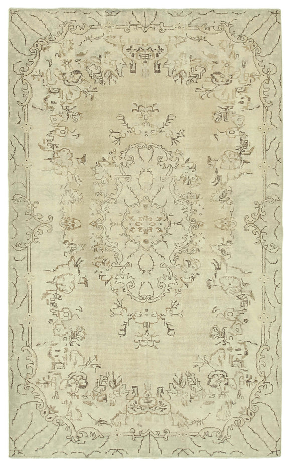 6' x 9' 8'' Hand-Knotted Turkish Vintage Rug