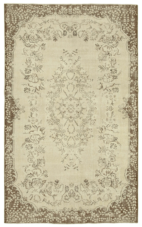 6' 2'' x 9' 11'' Hand-Knotted Turkish Vintage Rug