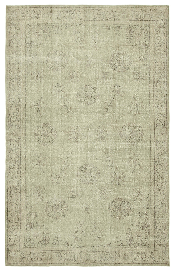 6' 5'' x 10' Hand-Knotted Turkish Vintage Rug