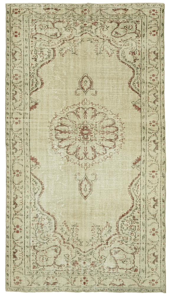 5' 11'' x 10' 6'' Hand-Knotted Turkish Vintage Rug