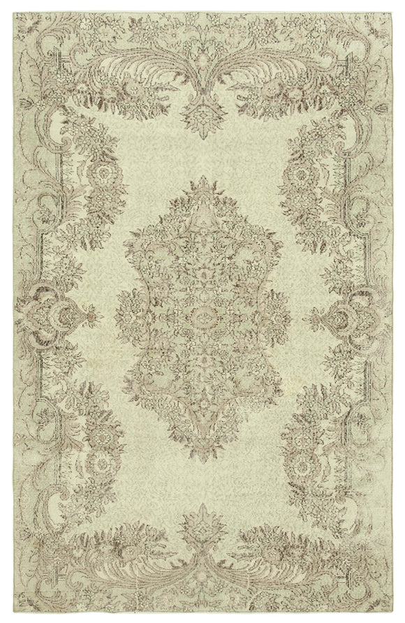 6' 8'' x 10' 3'' Hand-Knotted Turkish Vintage Rug