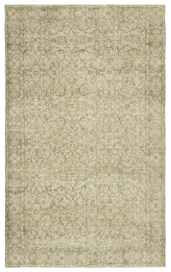 6' 2'' x 9' 9'' Hand-Knotted Turkish Vintage Rug