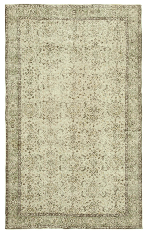 6' 5'' x 10' 2'' Hand-Knotted Turkish Vintage Rug