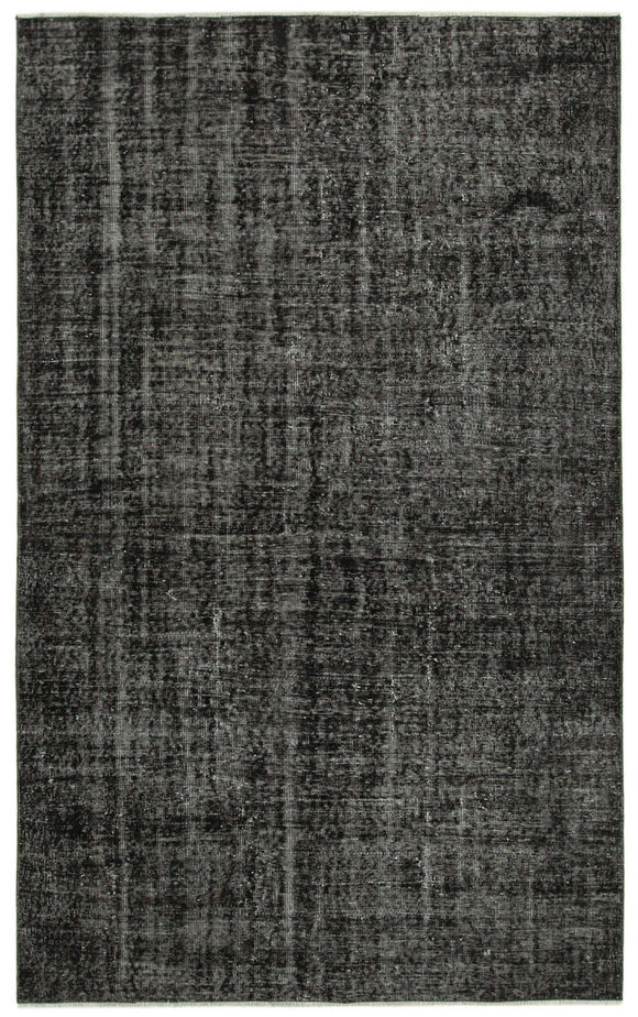 5' 6'' x 8' 9'' Handmade Vintage Overdyed Rug
