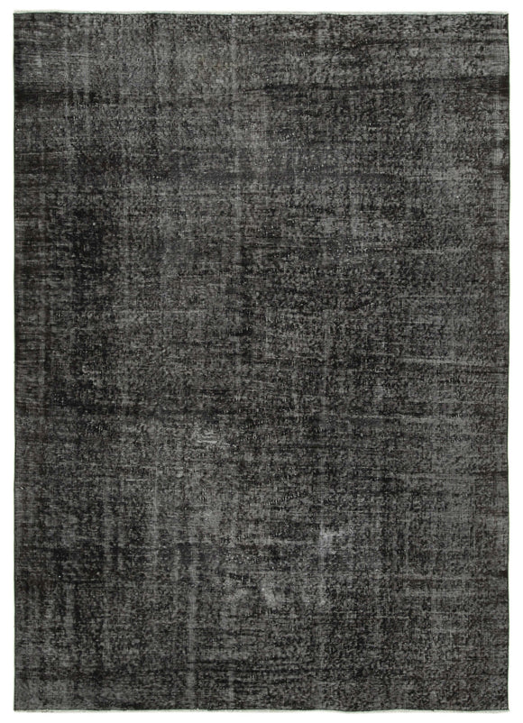 6' 7'' x 9' 2'' Handmade Vintage Overdyed Rug
