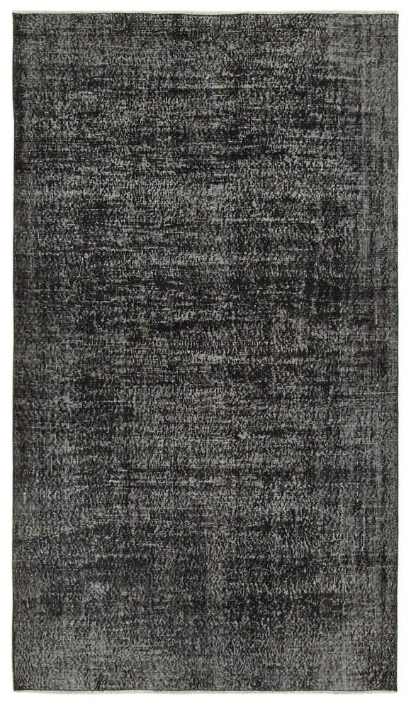 4' 11'' x 8' 7'' Handmade Vintage Overdyed Rug
