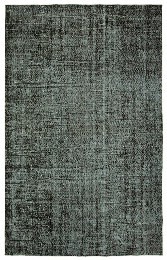 5' 11'' x 9' 5'' Handmade Vintage Overdyed Rug