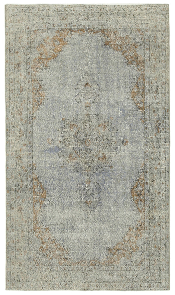 5' 0'' x 8' 11'' Handmade Vintage Overdyed Rug