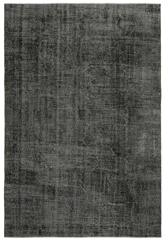 6' 7'' x 9' 9'' Handmade Vintage Overdyed Rug