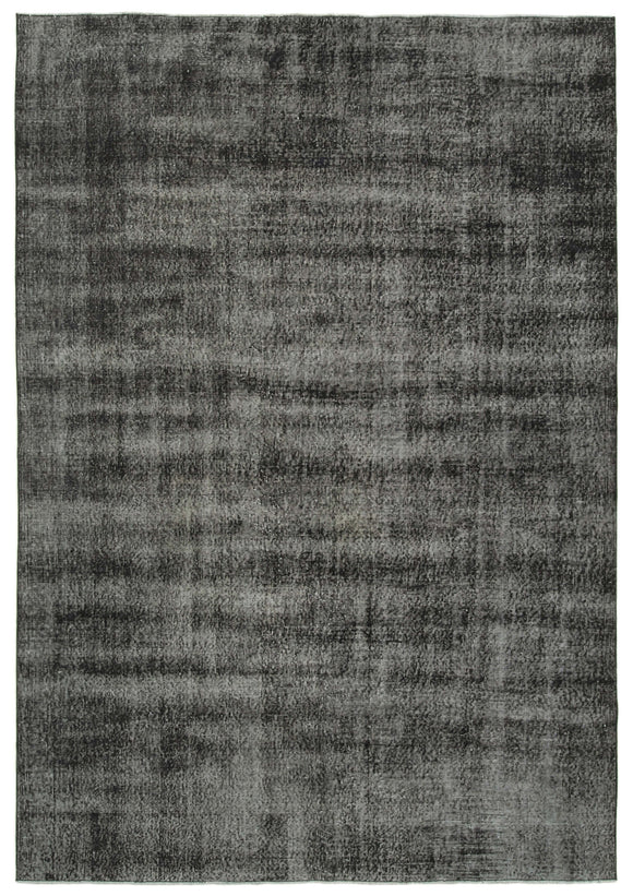 6' 8'' x 9' 8'' Handmade Vintage Overdyed Rug