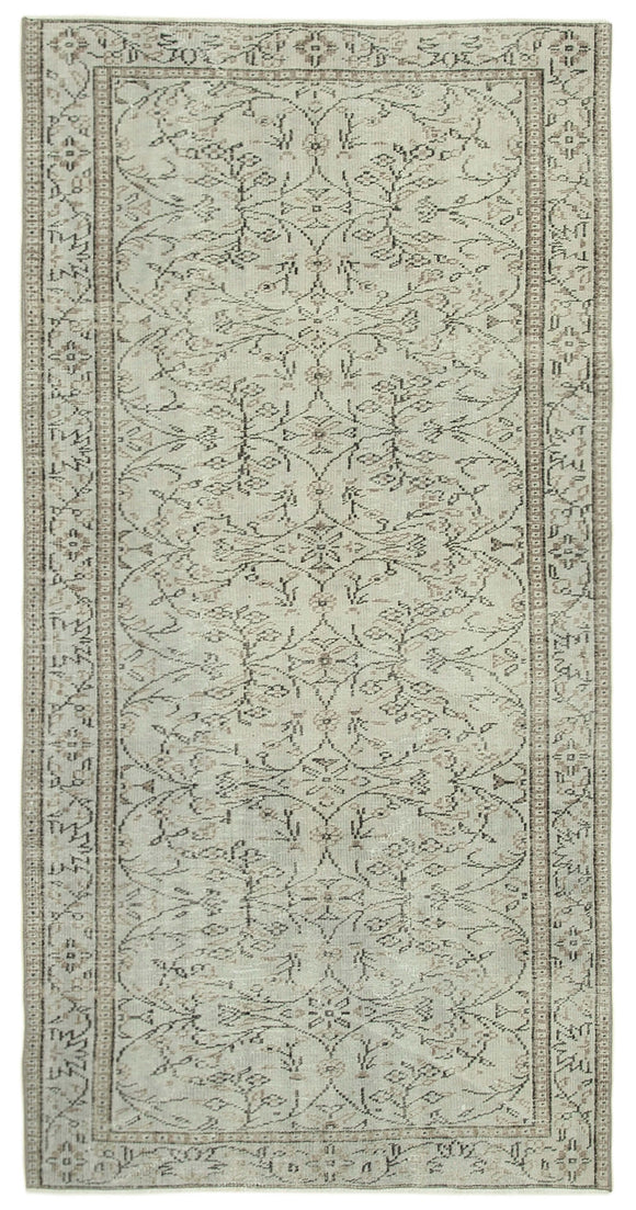 4' 6'' x 8' 8'' Handmade Vintage Overdyed Rug