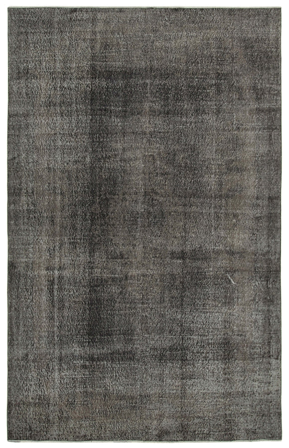 6' 8'' x 10' 4'' Handmade Vintage Overdyed Rug