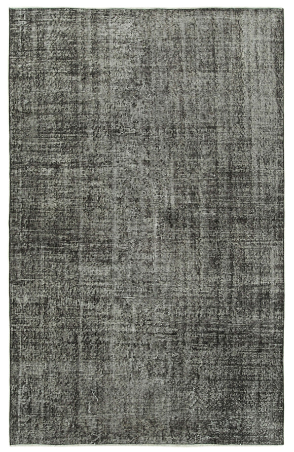 5' 3'' x 8' 1'' Handmade Vintage Overdyed Rug
