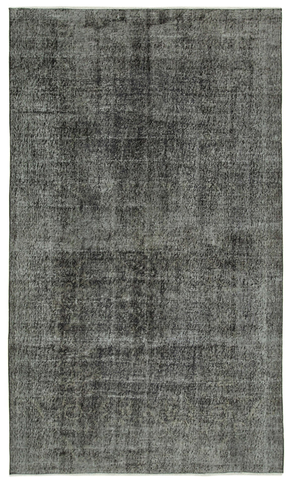 5' 5'' x 9' 1'' Handmade Vintage Overdyed Rug