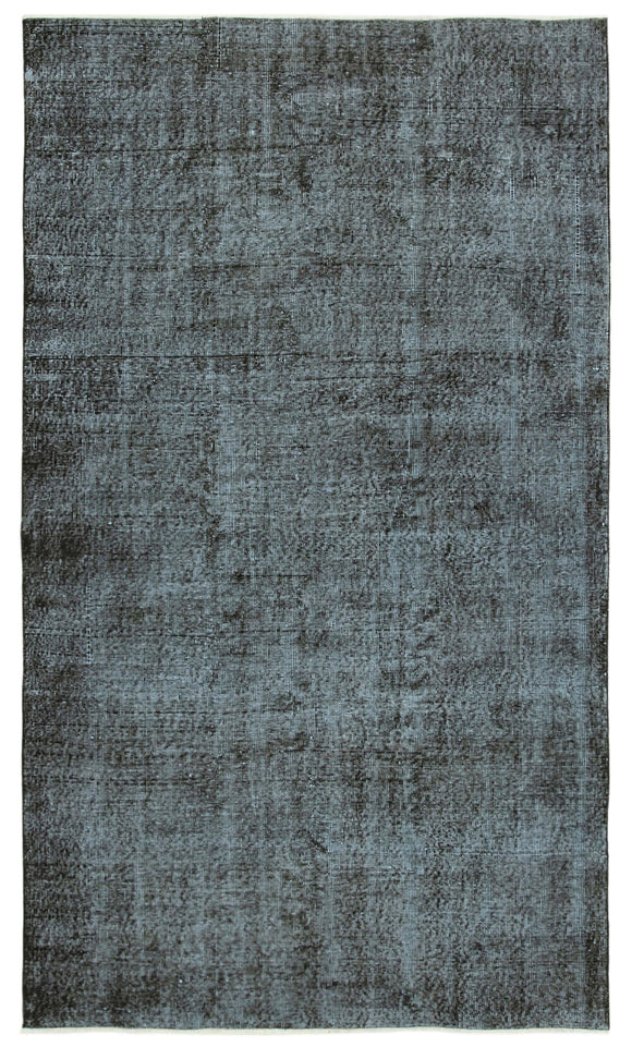 5' 1'' x 8' 6'' Handmade Vintage Overdyed Rug