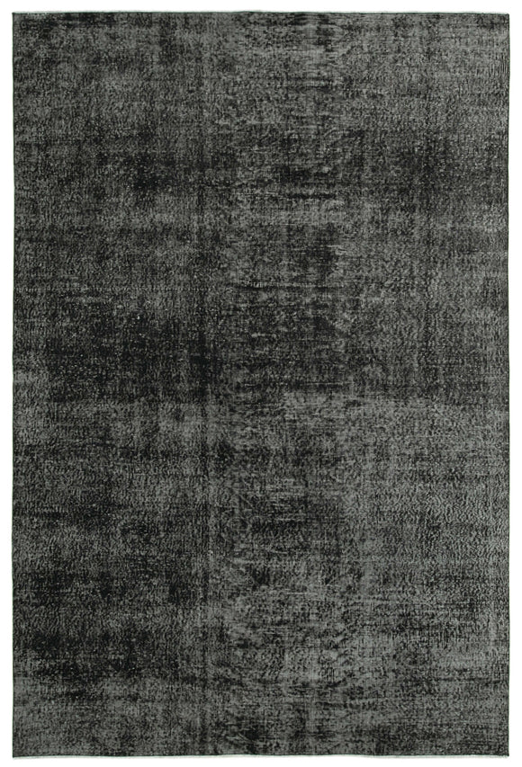 6' 5'' x 9' 6'' Handmade Vintage Overdyed Rug
