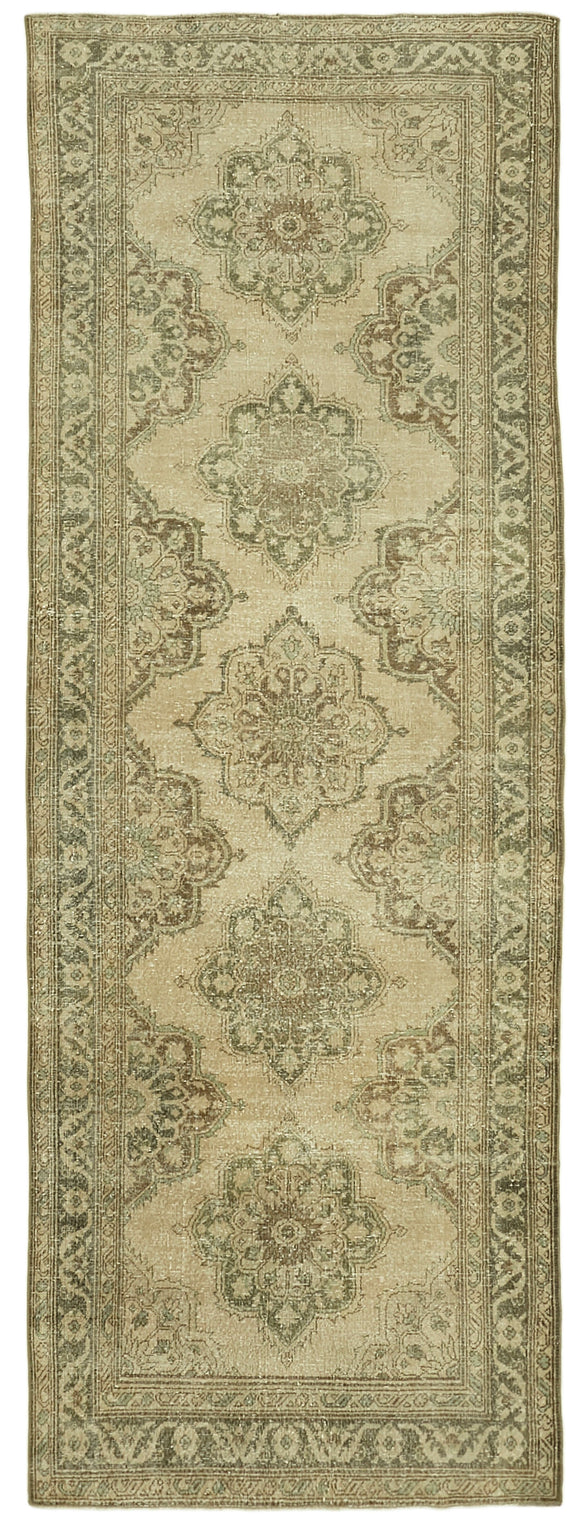 4' 6'' x 12' 8'' Turkish Hand-Knotted Runner Rug