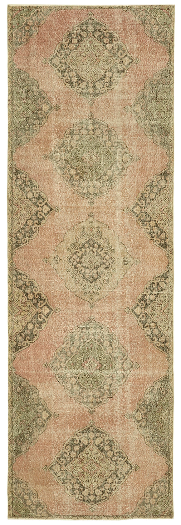 3' 9'' x 11' 4'' Turkish Hand-Knotted Runner Rug