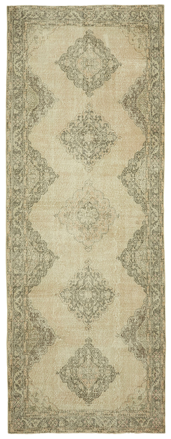 4' 10'' x 13' Turkish Hand-Knotted Runner Rug