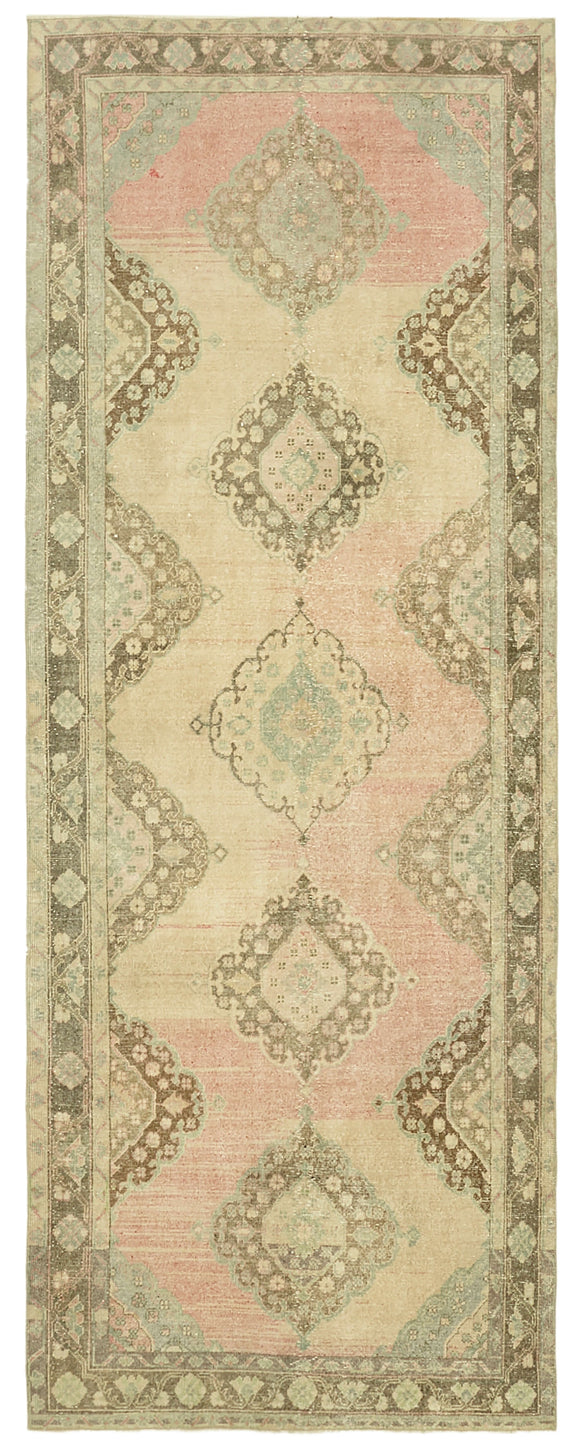 4' 8'' x 12' 3'' Turkish Hand-Knotted Runner Rug