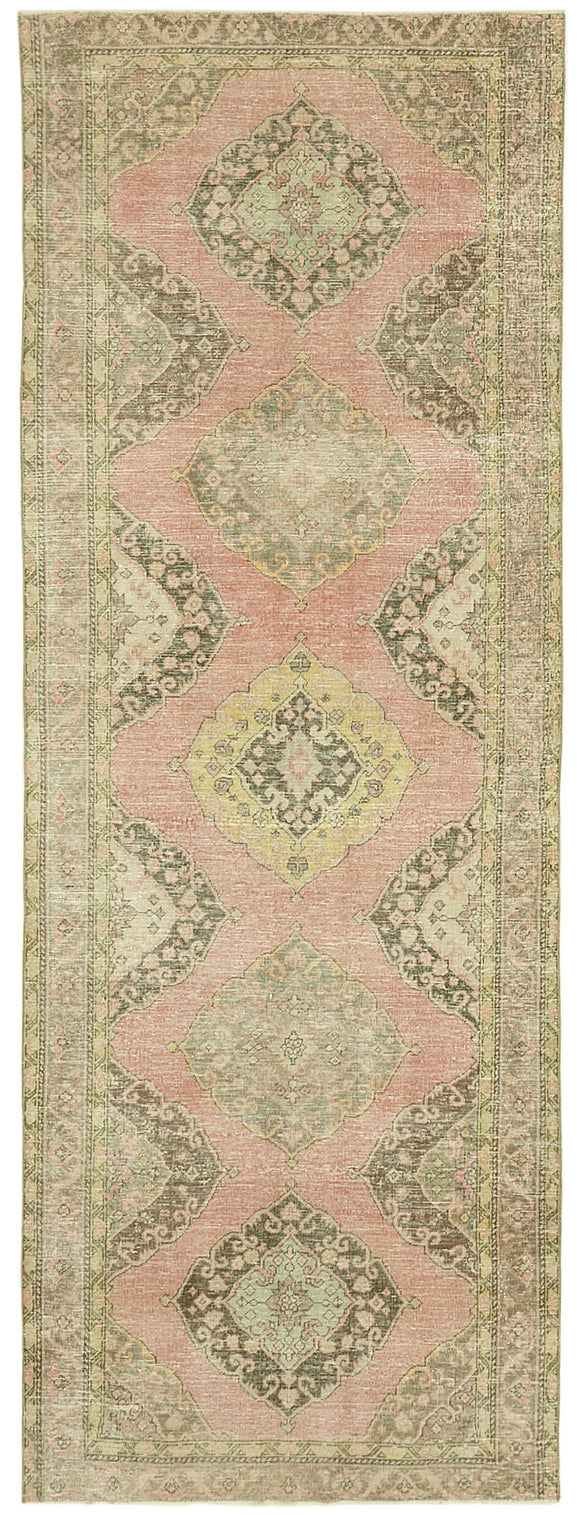 4' 7'' x 12' 6'' Turkish Hand-Knotted Runner Rug
