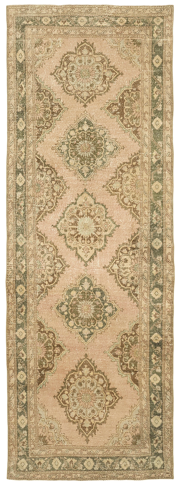4' 8'' x 13' Turkish Hand-Knotted Runner Rug