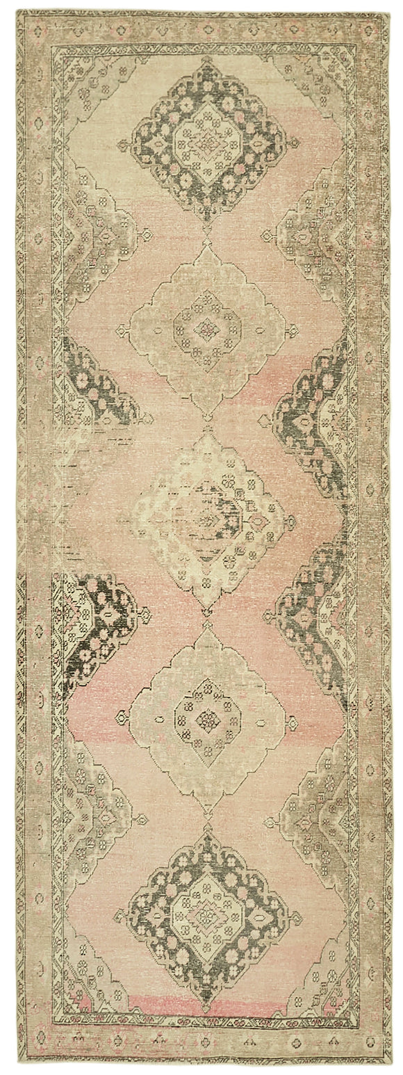 4' 8'' x 12' 10'' Turkish Hand-Knotted Runner Rug