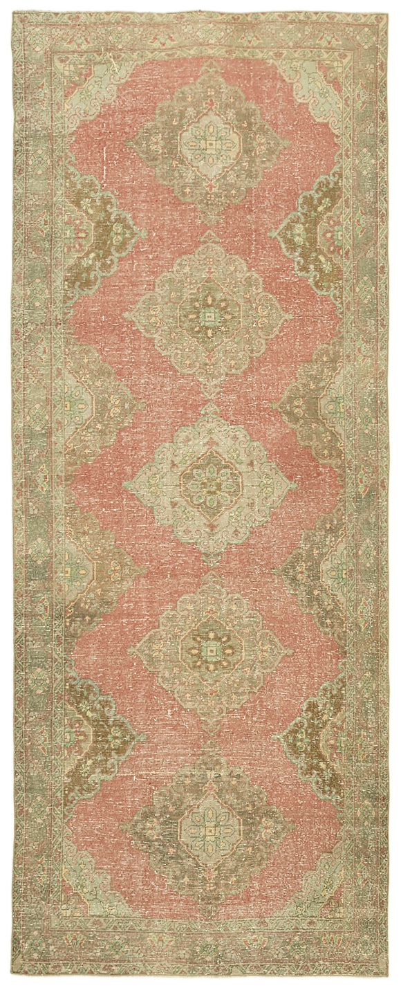 4' 8'' x 12' Turkish Hand-Knotted Runner Rug