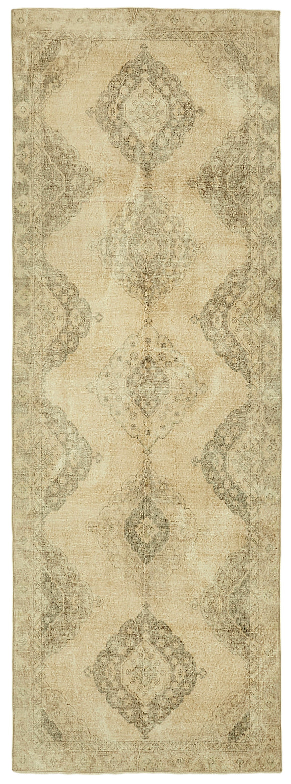 4' 4'' x 12' 4'' Turkish Hand-Knotted Runner Rug