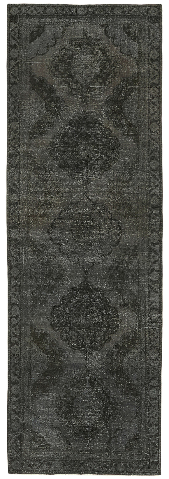 4' 2'' x 12' 2'' Turkish Hand-Knotted Runner Rug