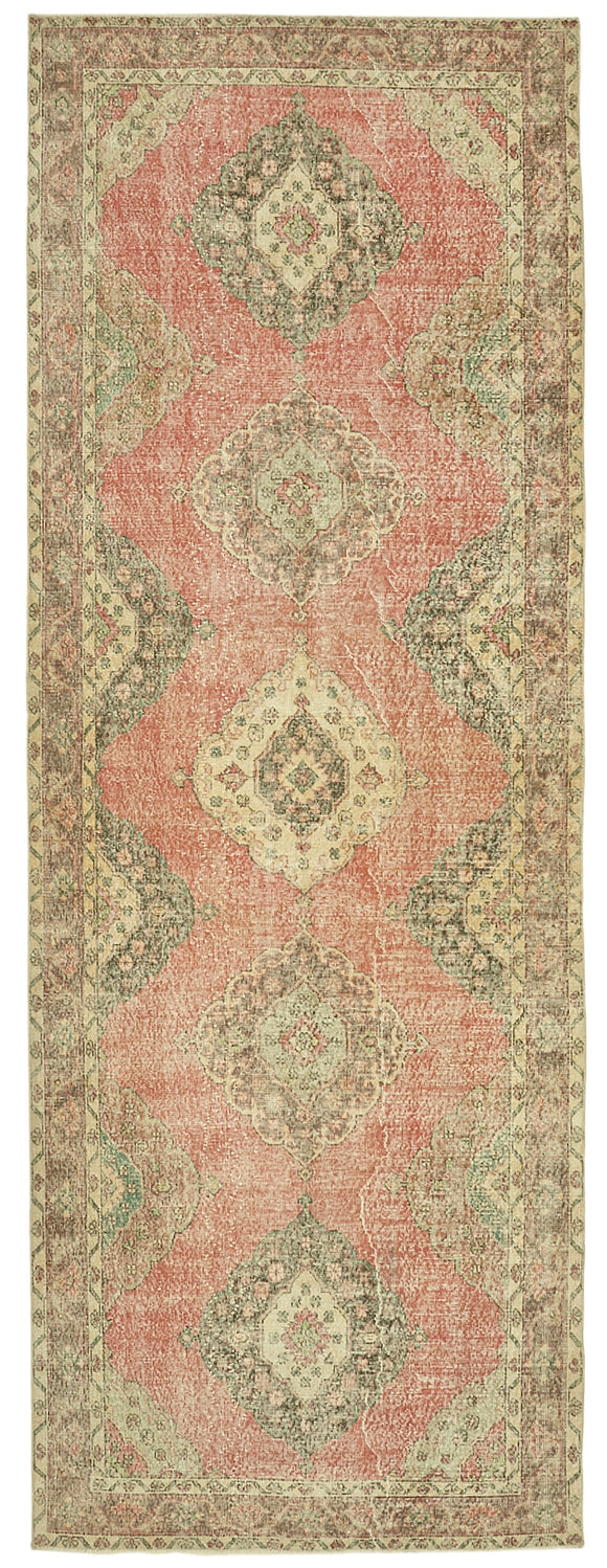 4' 11'' x 13' Turkish Hand-Knotted Runner Rug